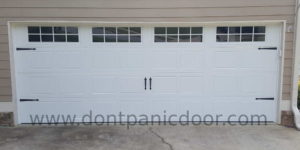 A picture of an 18x7 Doorlink model 431 in white with Stockton inserts and spear hardware